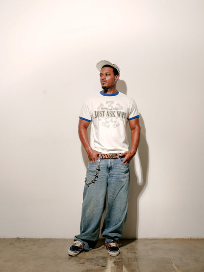 Before You Judge Just Ask Why Ringer T-Shirt